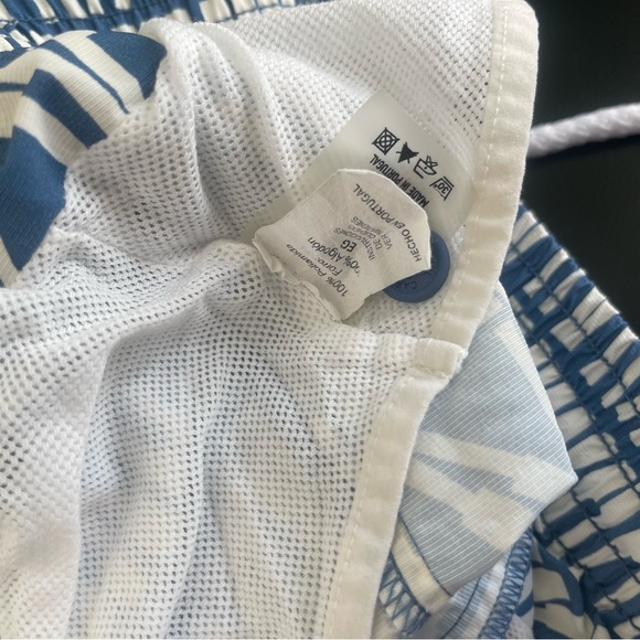 Frescobol Carioca Short Pattern Swim Trunk Board Shorts - Picture 7 of 8